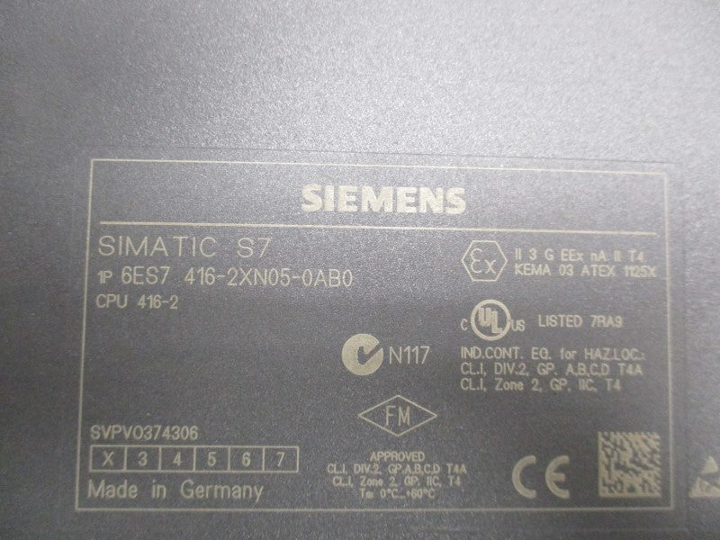 SIEMENS 6ES7416-2XN05-0AB0 UNMP