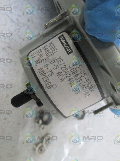 TRANSCAT PANEL 0-75 A-C AMPS METER JF007/02 *NEW IN BOX*