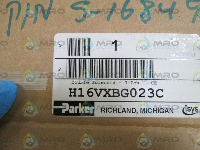 PARKER 3 POSITION VALVE H16VXBG023C *NEW IN BOX*