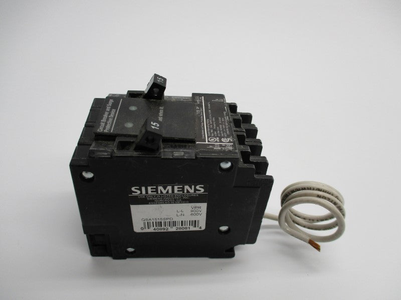 SIEMENS QSA1515SPD 15-15A 900V (AS PICTURED) UNMP