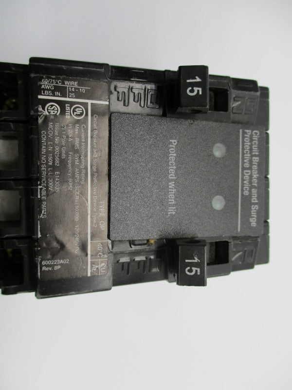 SIEMENS QSA1515SPD 15-15A 900V (AS PICTURED) UNMP