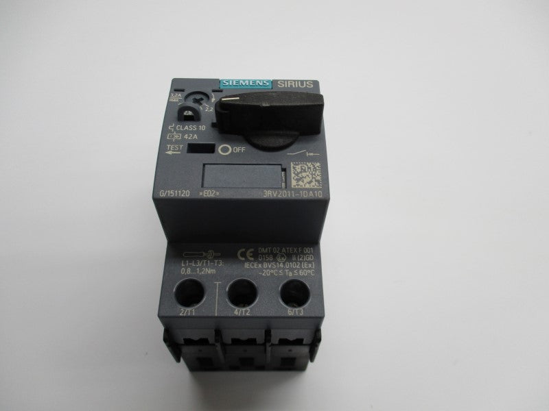 SIEMENS 3RV2011-1DA10 2,2-3,2A 600V UNMP