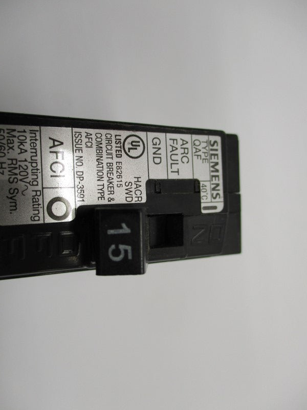 SIEMENS Q115AFC 15A 120V UNMP