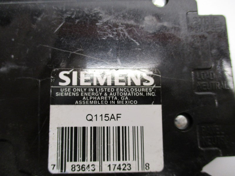 SIEMENS Q115AF 15A 120V UNMP