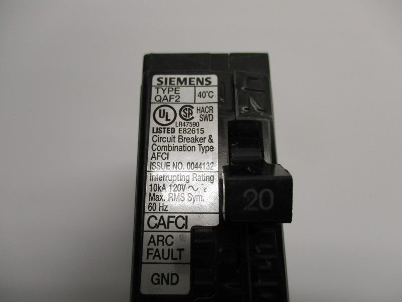 SIEMENS QA120AFC 20A 120V NSNP