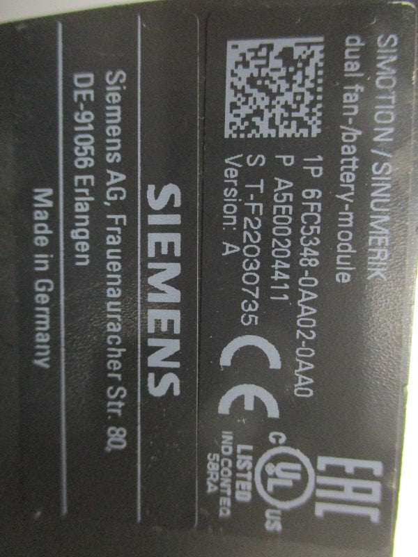 SIEMENS 6FC5348-0AA02-0AA0 UNMP