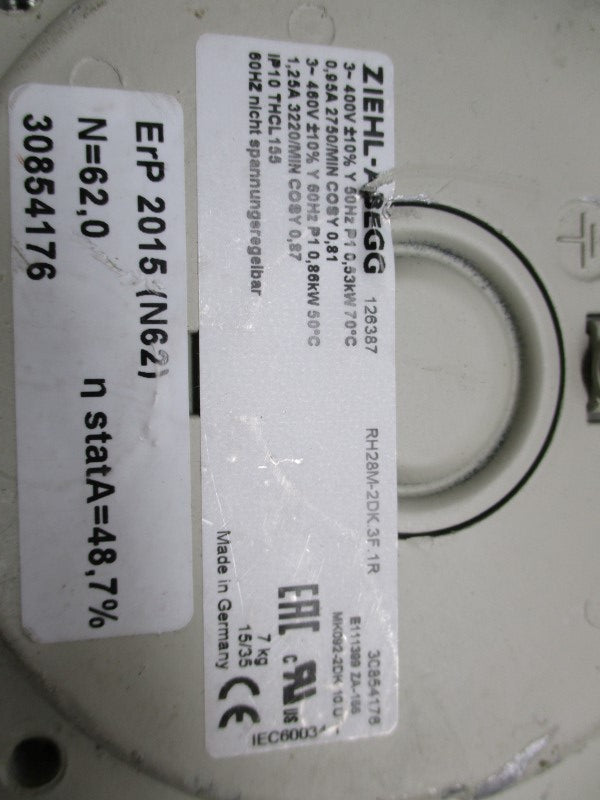 ZIEHL-ABEGG RH28M-2DK.3F.1R UNMP