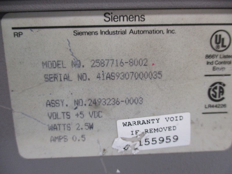 SIEMENS 2587716-8002 REMAN
