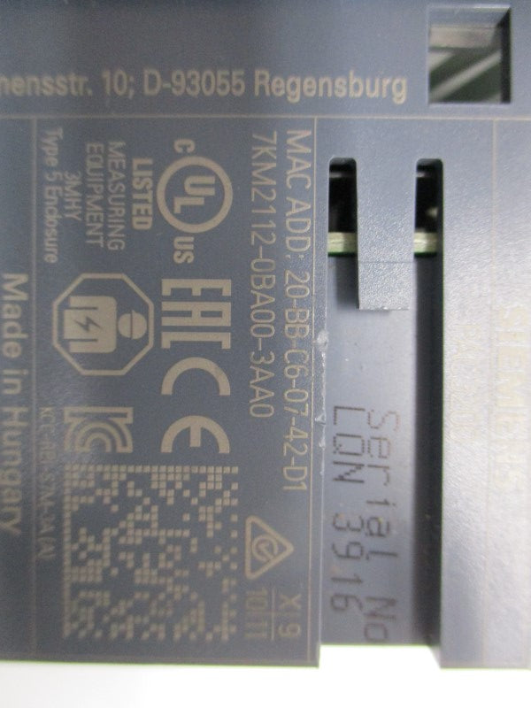 SIEMENS 7KM2112-0BA00-3AA0 UNMP