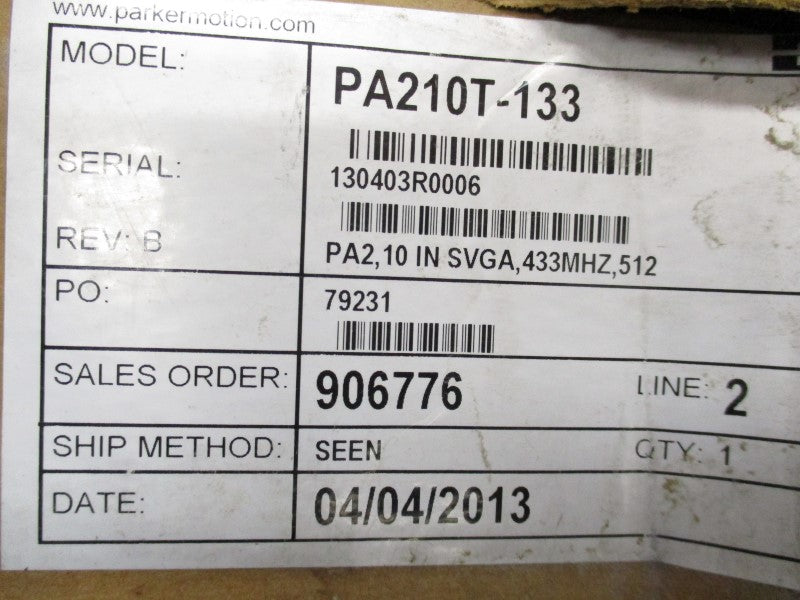 PARKER PA210T-133 NSMP