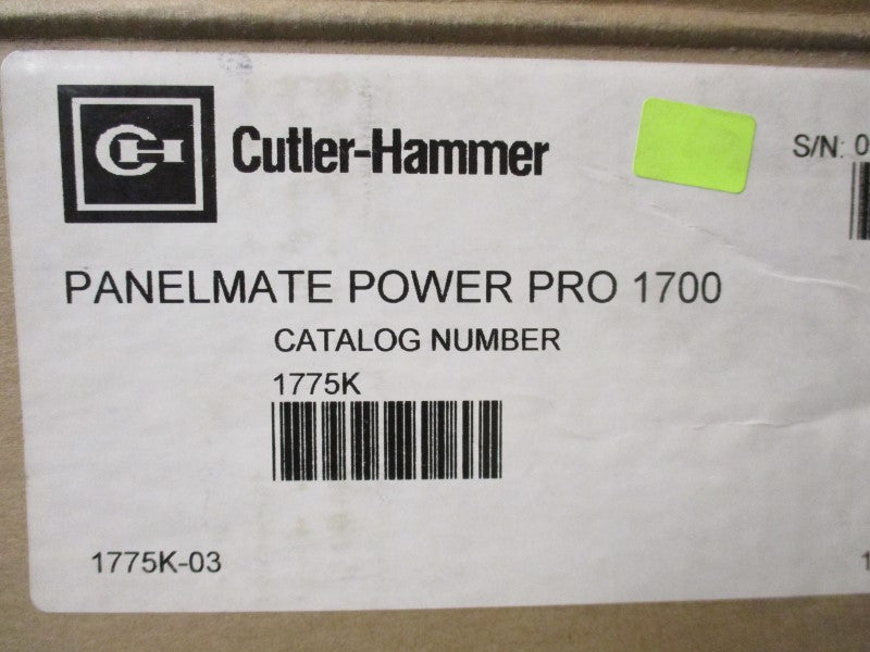 CUTLER HAMMER 1775KPMPP1700 92-01941-03 NSMP