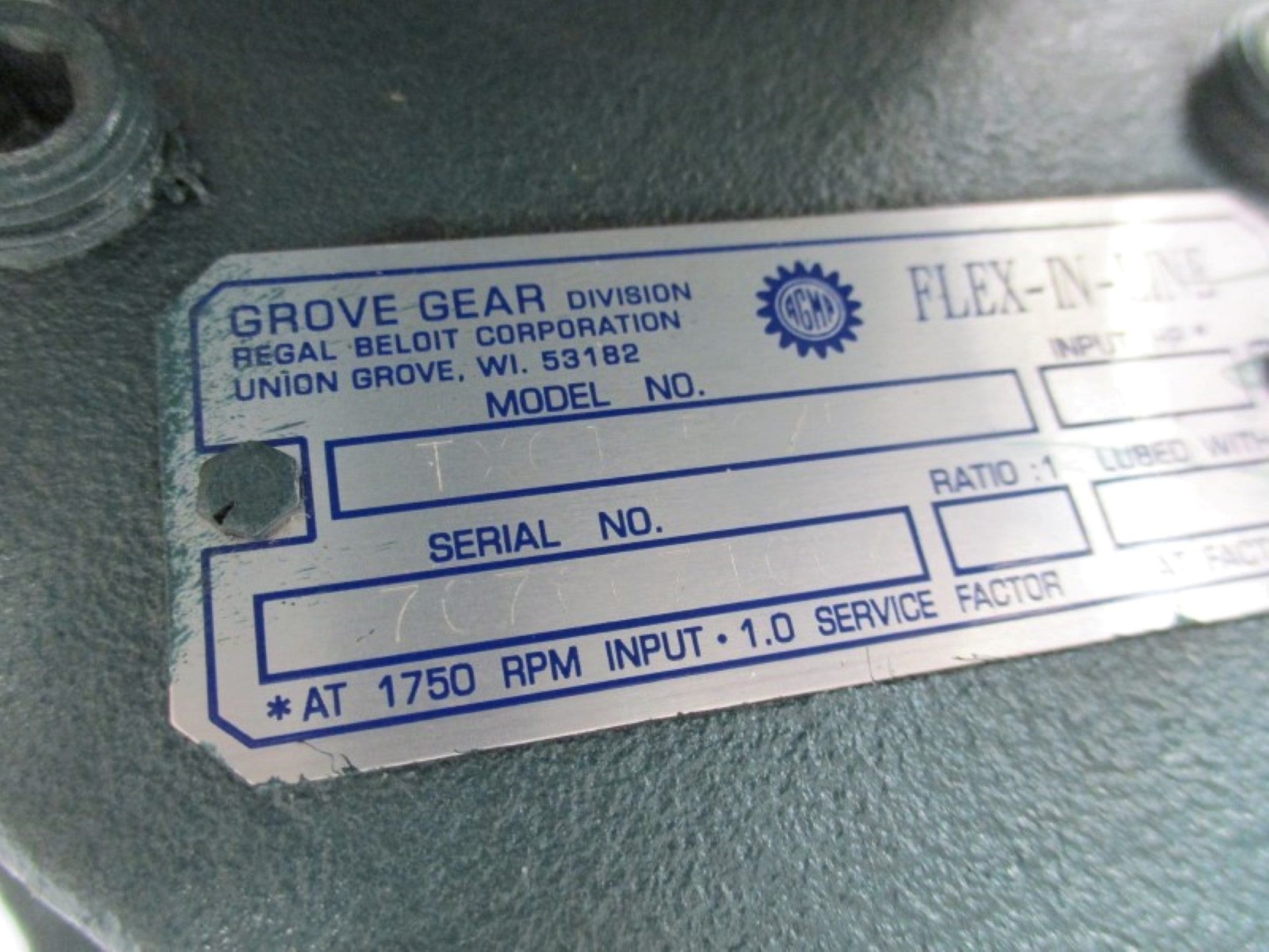 GROVE GEAR TXC1 NSNP