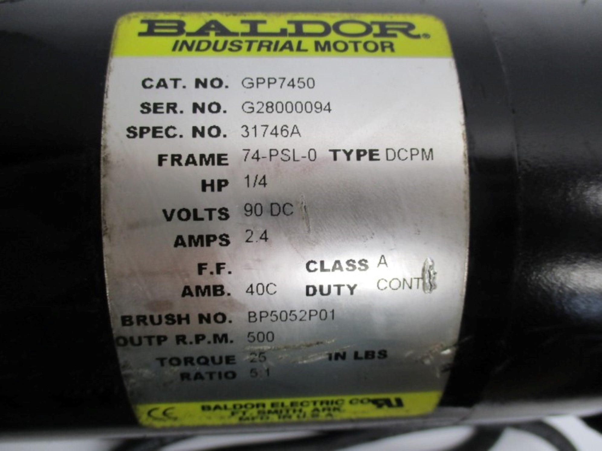 BALDOR GPP7450 NSNP