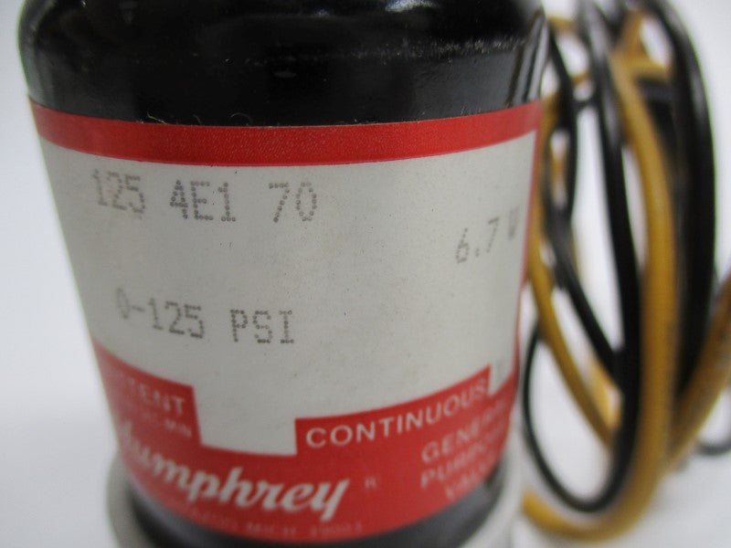 HUMPHREY 1254E170 24VDC 0-125PSI NSNP