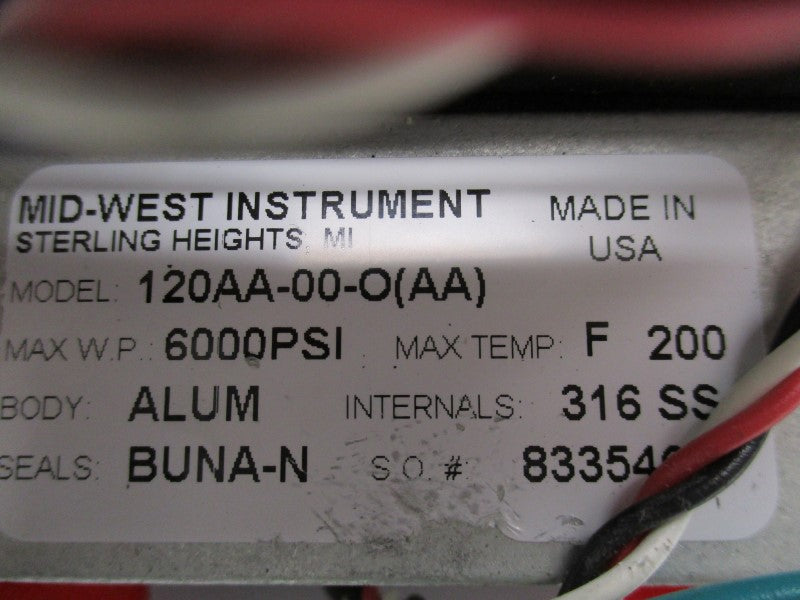 MID-WEST INSTRUMENT 120AA-00-O(AA) NSNP