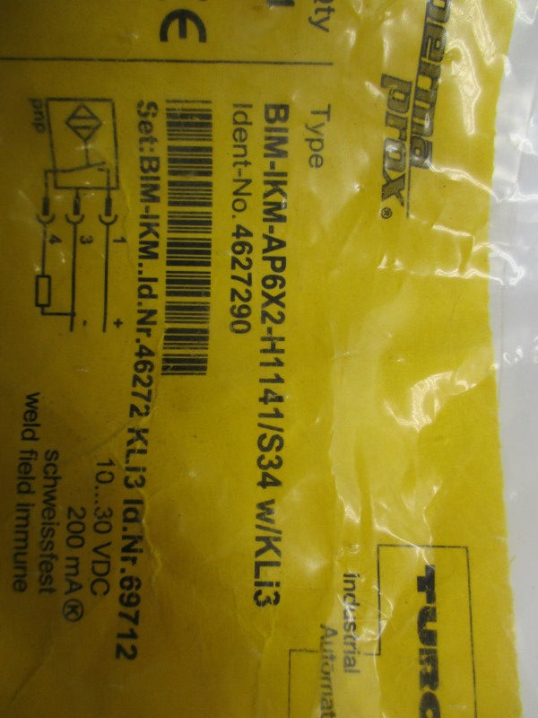 TURCK BIM-IKM-AP6X2-H1141/S34 W/KLI3 NSMP