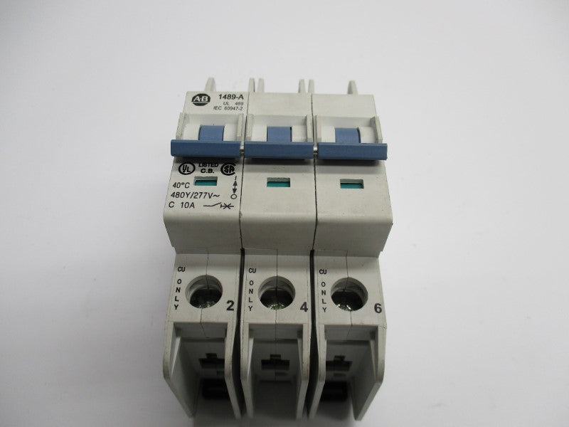 ALLEN BRADLEY 1489-A3C100 SER. A 10A 480/277V NSNP