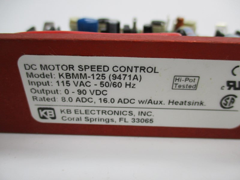 KB ELECTRONICS KBMM-125 (9471A) NSMP