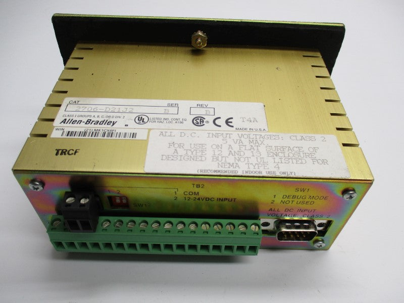 ALLEN BRADLEY 2706-D21J2 SER. B UNMP