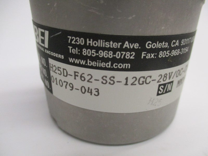 BEI H25D-F62-SS-12GC-28V/0C-CW-SM14/19-S NSNP