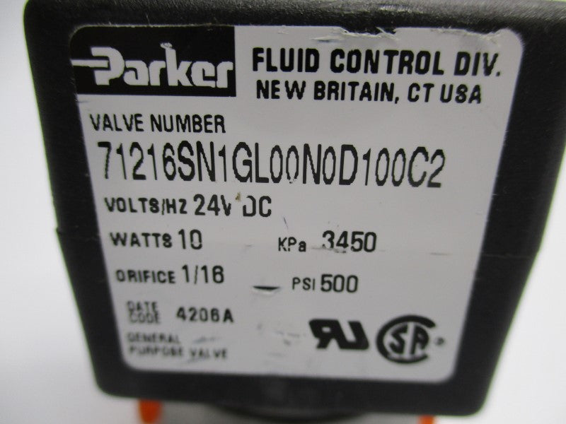 PARKER 71216SN1GL00N0D100C2 24VDC NSNP