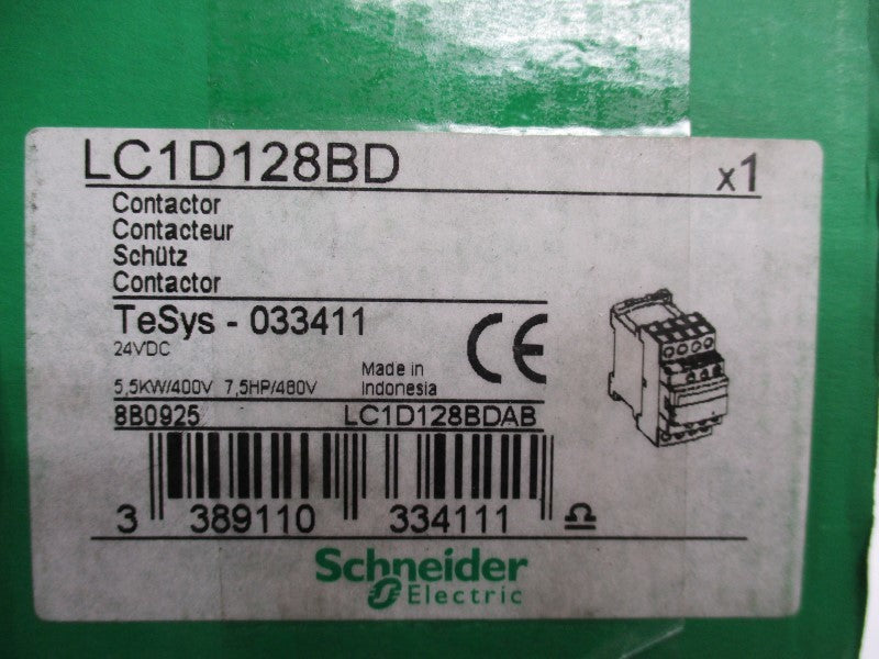 SCHNEIDER ELECTRIC LC1D128BD 24VDC NSMP