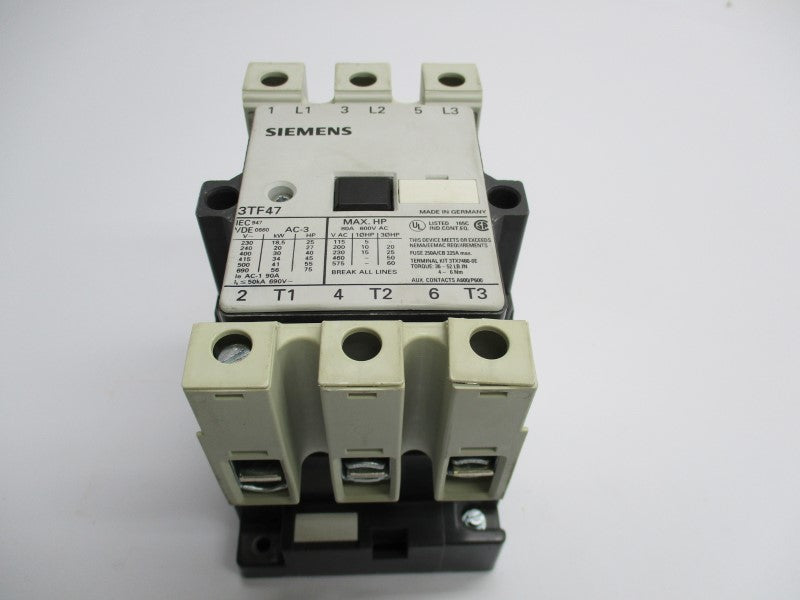 SIEMENS 3TF47 110/120V UNMP