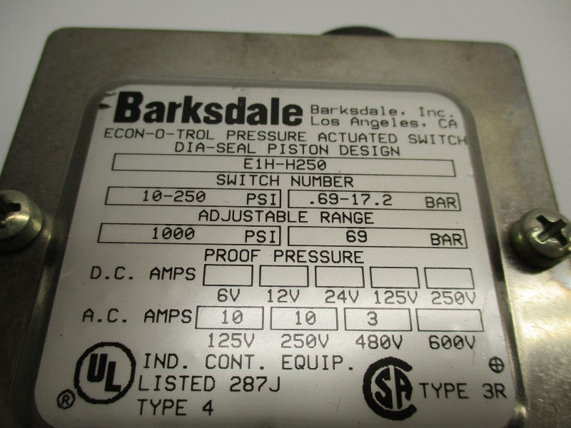 BARKSDALE E1H-H250 NSNP