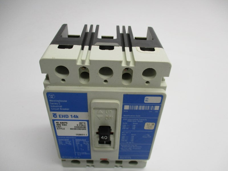 WESTINGHOUSE EHD3040 40A 480VAC UNMP