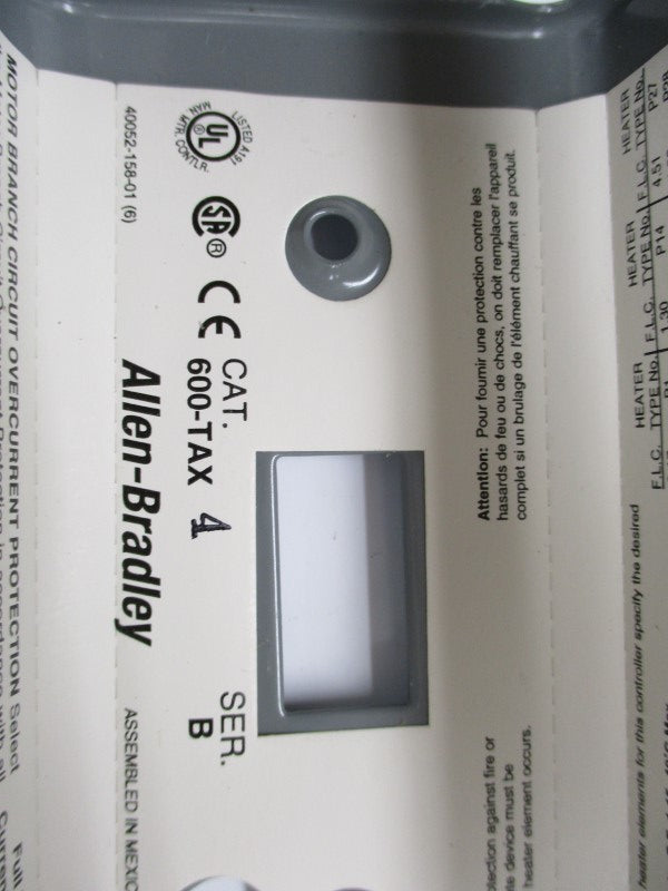 ALLEN BRADLEY 600-TAX4 SER. B NSNP
