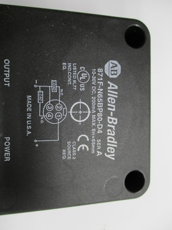 ALLEN BRADLEY 871F-N65BP80-D4 SER. A NSMP