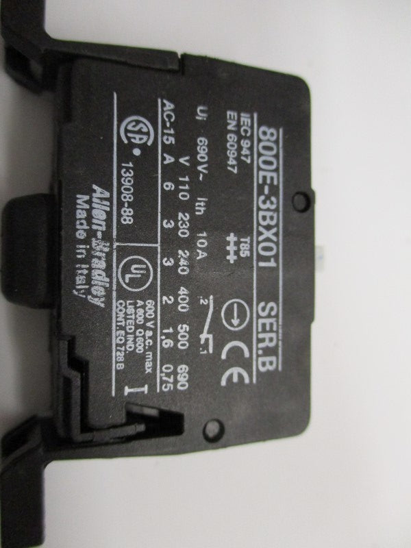 ALLEN BRADLEY 800E-3BX01 SER. B NSNP