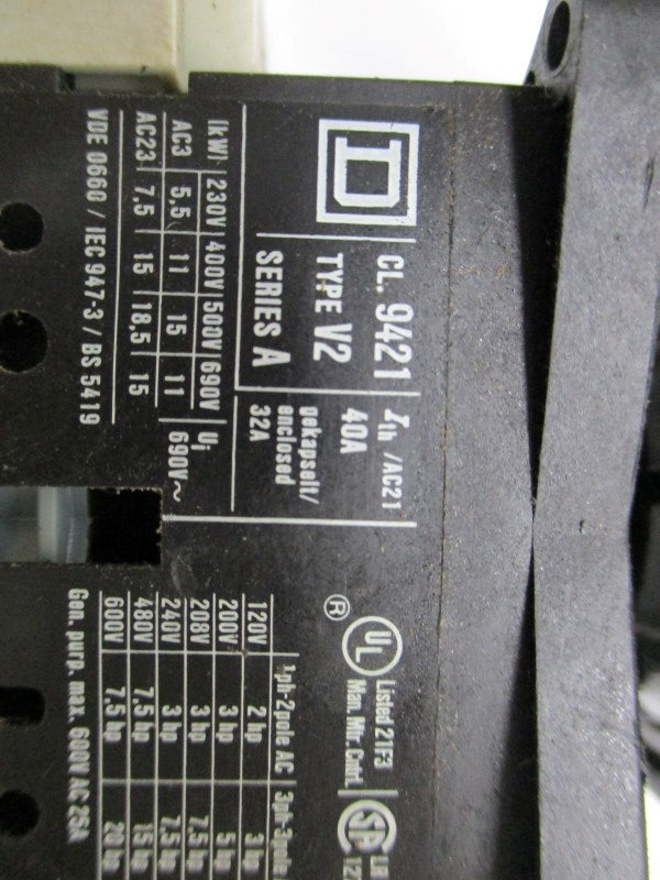 SQUARE D 9421-V2 UNMP