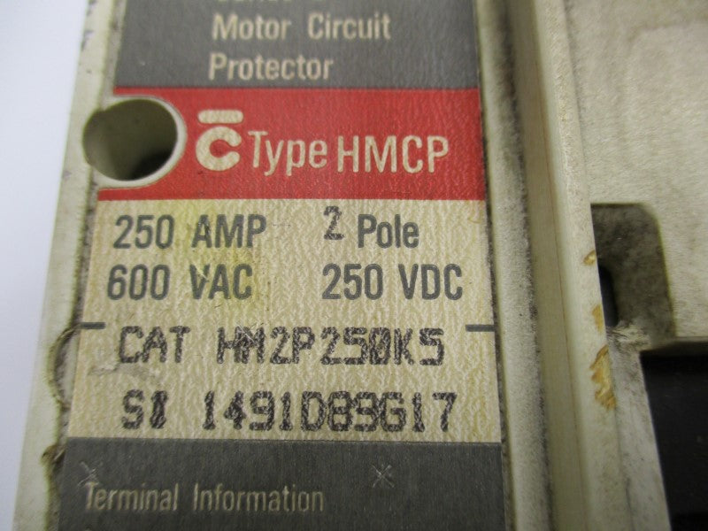 WESTINGHOUSE HM2P250K5 250A 600VAC (AS PICTURED) UNMP