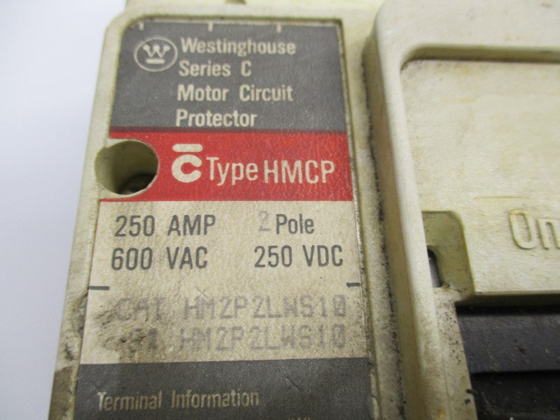 WESTINGHOUSE HM2P2LWS10 W/ SNT2LB11 250A 600VAC UNMP