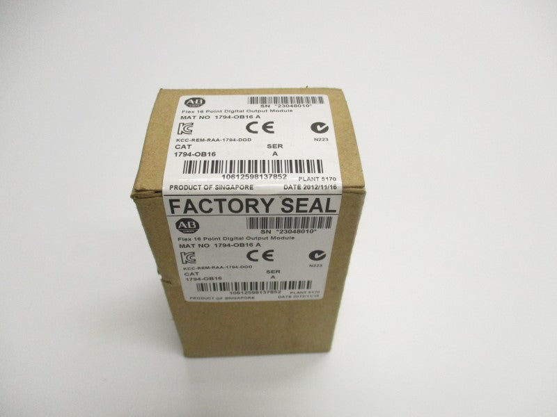 ALLEN BRADLEY 1794-OB16 SER. A DATE: 2012 NSFS