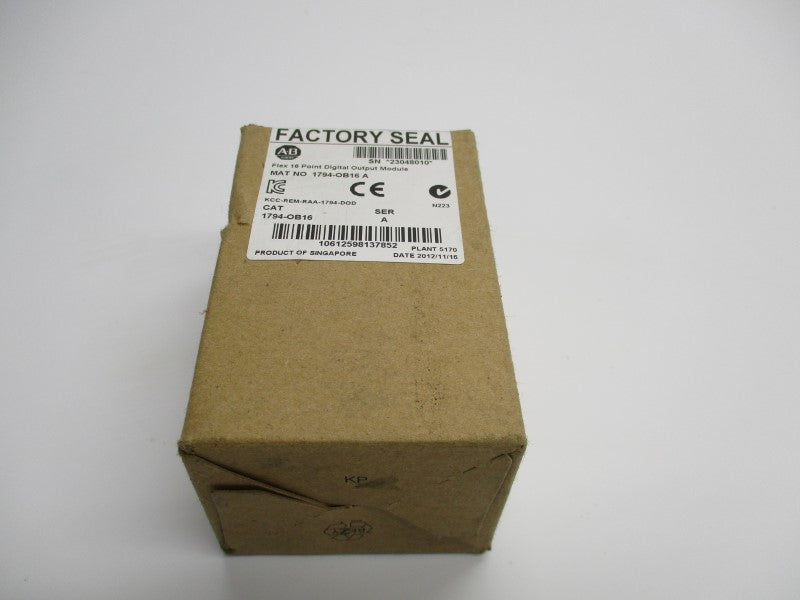 ALLEN BRADLEY 1794-OB16 SER. A DATE: 2012 NSFS