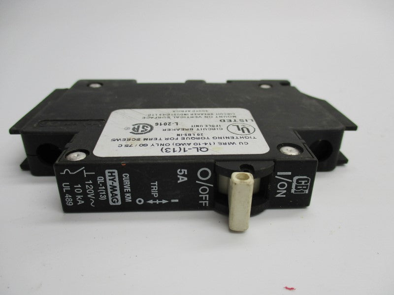 HY-MAG QL-1(13) 5A 120V (AS PICTURED) NSNP