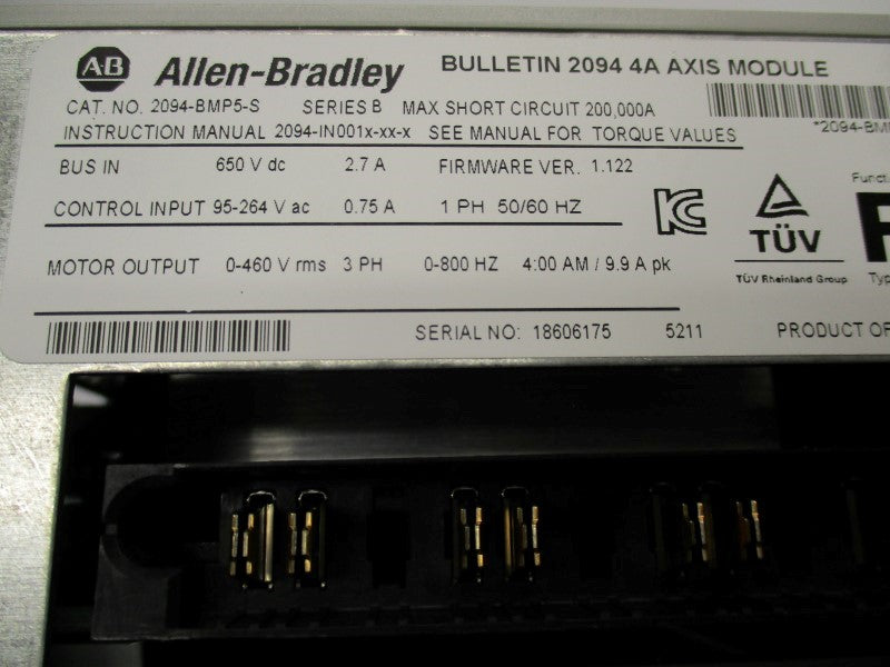 ALLEN BRADLEY 2094-BMP5-S SER. B F/W 1.122 NSMP