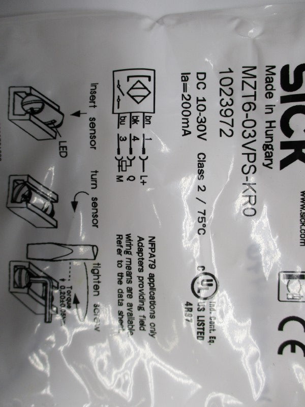 SICK MZT6-03VPS-KR0 NSMP