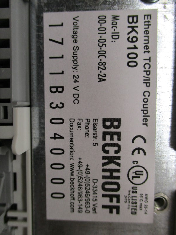 BECKHOFF BK9100 NSNP