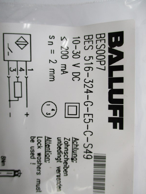 BALLUFF BES516-324-G-E5-C-S49 BES00P7 10-30VDC NSMP