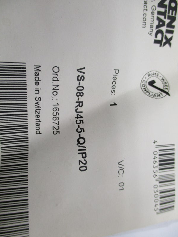 PHOENIX CONTACT VS-08-RJ45-5-Q-/IP20 NSMP