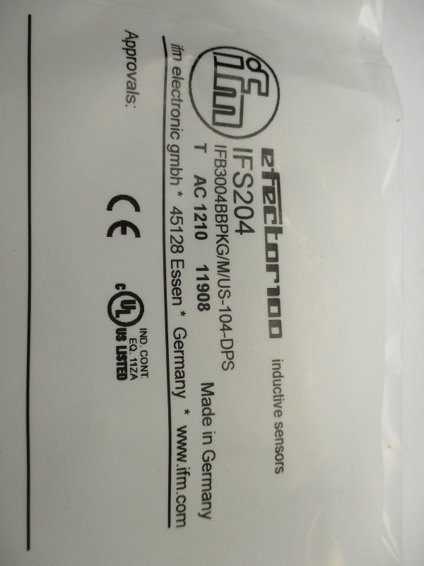 IFM EFECTOR IFB300SBBPKG/M/US-104-DPS IFS204 NSMP