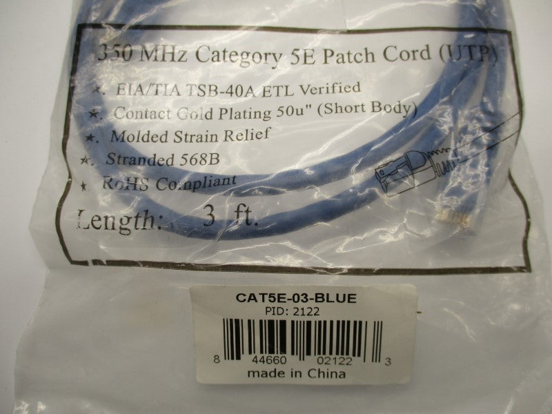 INDUSTRIAL MRO CAT5E-03-BLUE NSMP