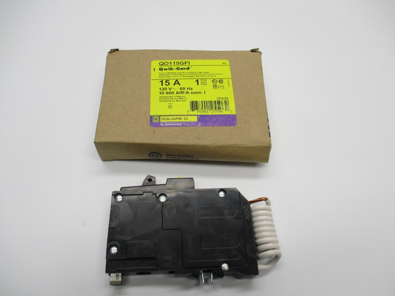 SQUARE D QO115GFI 15A 120V NSMP