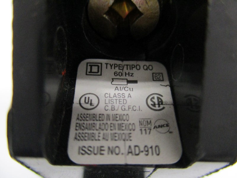 SQUARE D QO115GFI 15A 120V NSMP