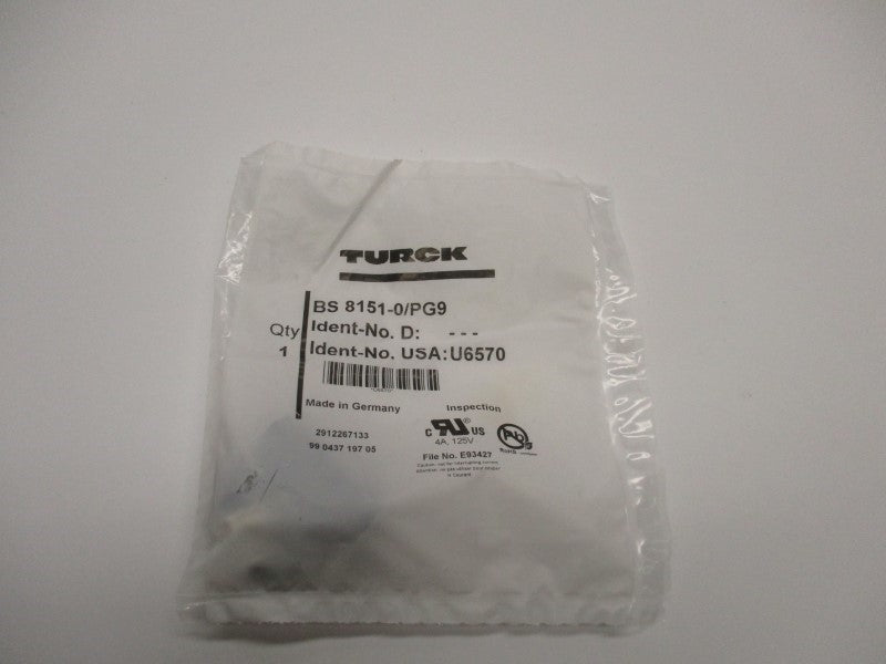 TURCK BS8151-0/PG9 NSMP
