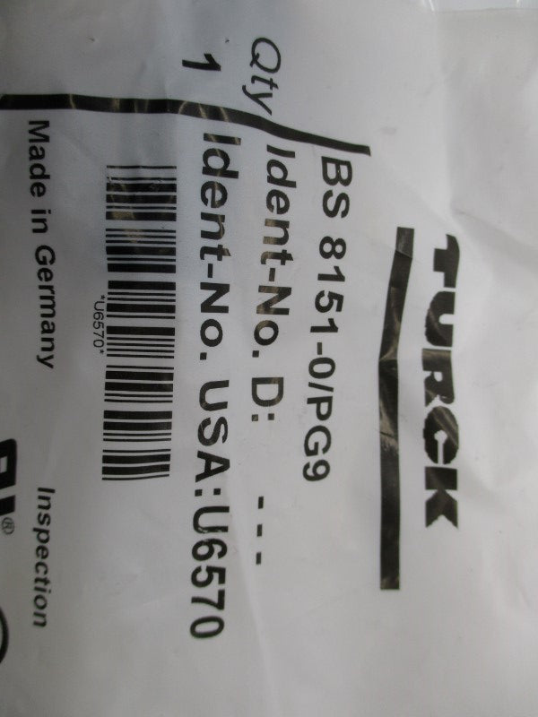TURCK BS8151-0/PG9 NSMP