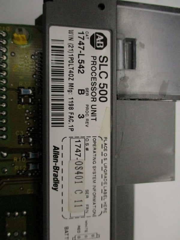 ALLEN BRADLEY 1747-L542 SER. B F/W 11 (NO KEY) UNMP